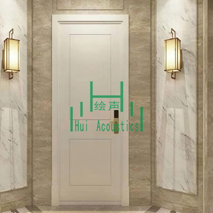 Hotel Acoustic Door Wooden Hotel Door Sound Proof 35 dB Insulation